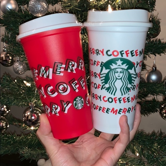 Starbucks Other 2 Reusable Holiday Hot Cups Poshmark